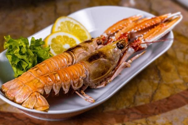 Gegrillte Scampi Alla griglia